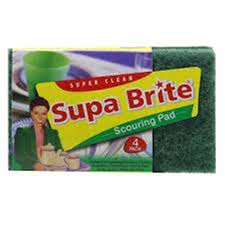 Supa Brite Prem Scourer 4Pk 123
